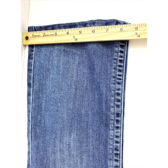 Maurice Jeans Womens Size 4 High Rise Curvy Medium Wash Denim Boot - Picture 11 of 11